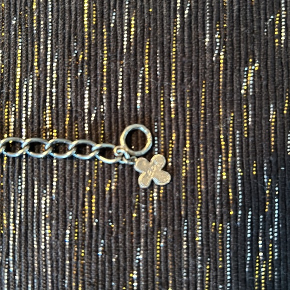 Authentic Cynthia Ann Jewels amethyst, diamond, silver, and gold bracelet 7” - Picture 3 of 5